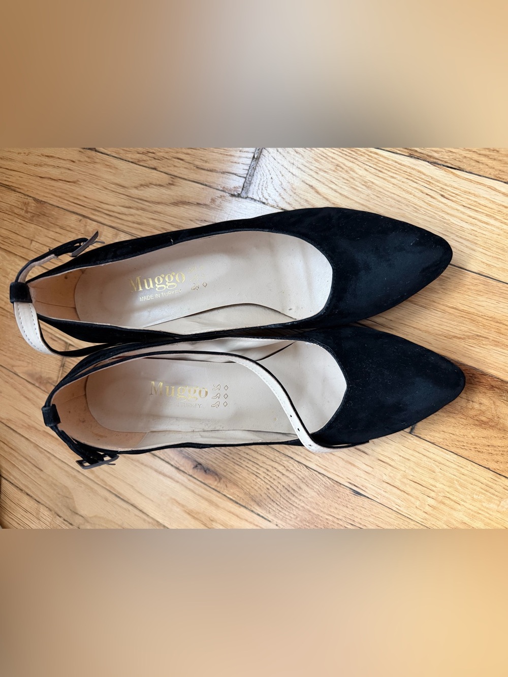 Black Suede Block Heels